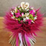 Ohnivo cyklamenová so srdiečkom