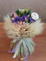 Krémová s fialovo ružovou