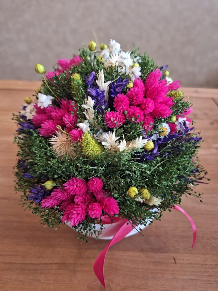 Sušené kvety v keramike-cyklamenová – Obrázok 2