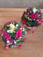 Sušené kvety v keramike-cyklamenová – Obrázok 3