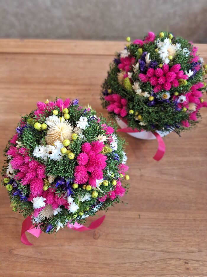 Sušené kvety v keramike-cyklamenová – Obrázok 3