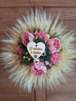 Stredná gratulačná,  ružové pivonie – Obrázok 2