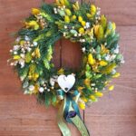 Venček so srdiečkom - žltý