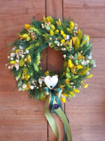 Venček so srdiečkom - žltý