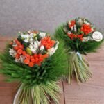 Zelená  s oranžovou