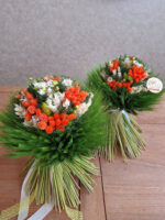 Zelená  s oranžovou