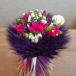 Tmavo fialová  s cyklamenovou