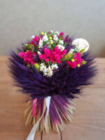 Tmavo fialová  s cyklamenovou