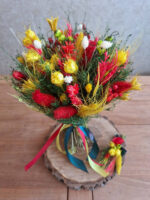 Svadobný set žlto červený