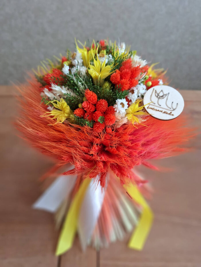 Ohnivo oranžová  so žltou – Obrázok 3