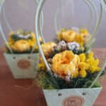 Košíček kvetov -žltý