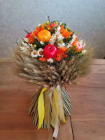 Jesenná prírodná kytica - oranžová – Obrázok 2