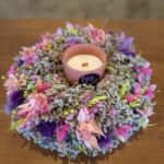 Sušený venček- ružový cyklamen