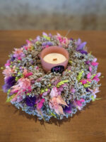 Sušený venček- ružový cyklamen