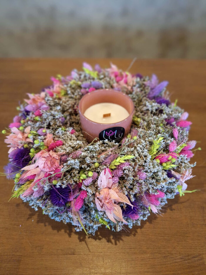 Sušený venček- ružový cyklamen – Obrázok 2