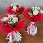 Stredná  kytica s ružami