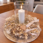 Prírodný venček so sviečkou