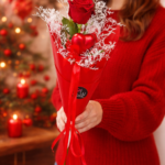 Valentínska ruža  so srdiečkom