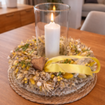 Žltý set so sviečku